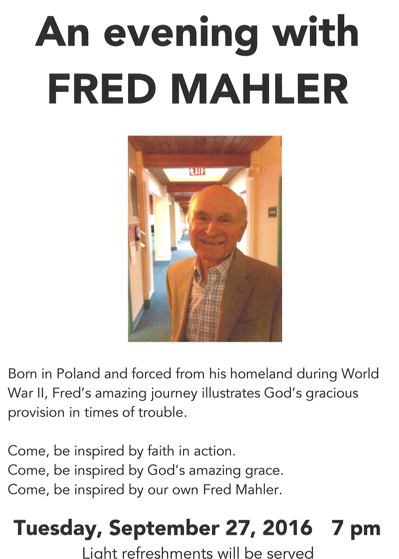 An Evening with Fred Mahler